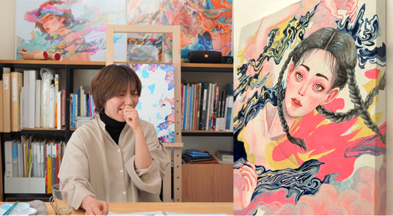 女性の強さ、弱さ、モヤモヤ…いろいろな気持ちを絵に込めて」海外から