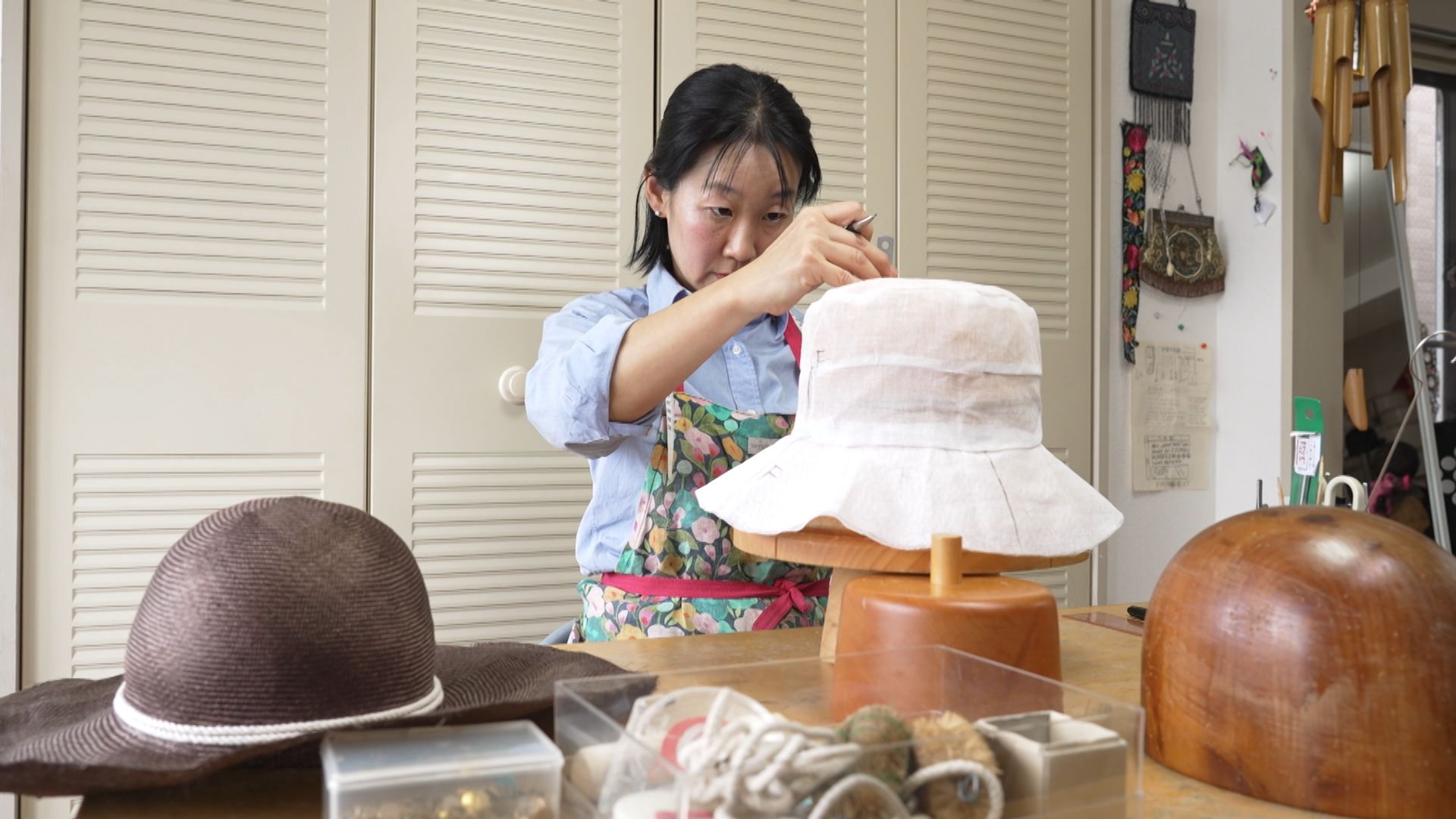 【ひろさん専用】帽子 田中帽子店Chloe2（クロエ2）ラフィア 女優帽 婦人用帽子 田中帽子店：公式