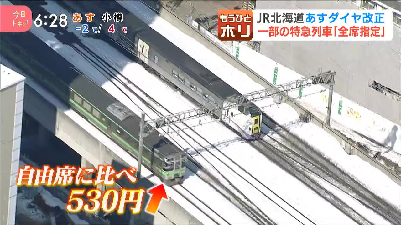 ひとホリ】札幌と函館を結ぶ「特急北斗」など4つの特急列車で“自由席