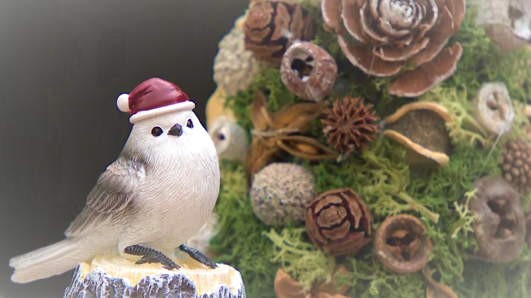 完売　　可愛い森の贈り物【クリスマス花材＊ディスプレイ】自然素材/ハンドメイド 完売可愛い森の贈り物【クリスマス花材＊ディスプレイ】自然素材