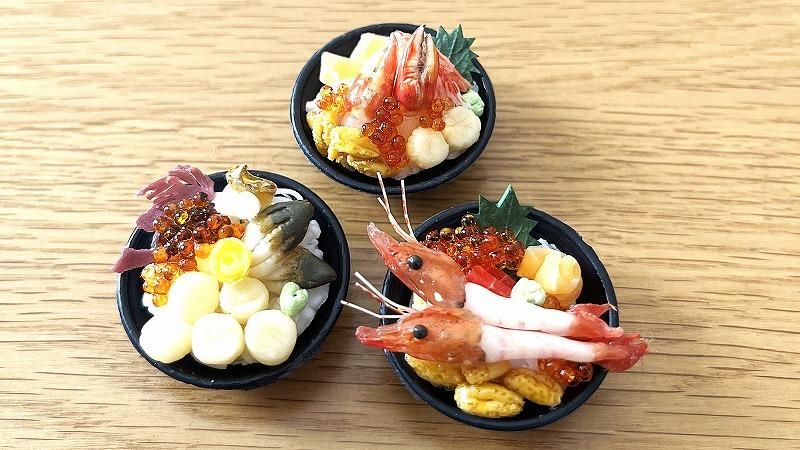 キューピー　海鮮丼　フィギュア 豪華海鮮丼が指先に！「リアルでかわいい」とびきりの北海道愛を